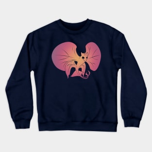 Faerie dragon orchid silhouette Crewneck Sweatshirt